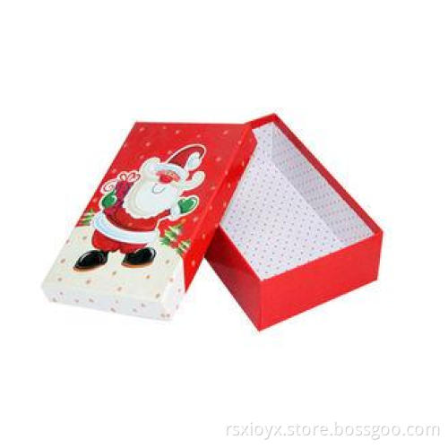 Christmas Gift Box Santa Claus Pasted Cardboard Gift Box Fo